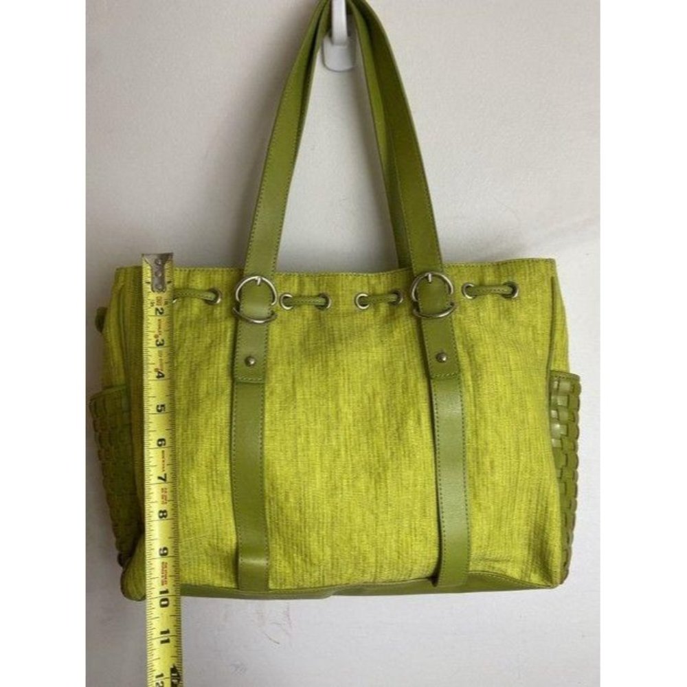 kenneth cole bag green fabric tote - Picture 3 of 10